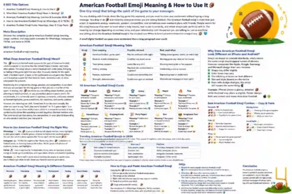 american football emoji