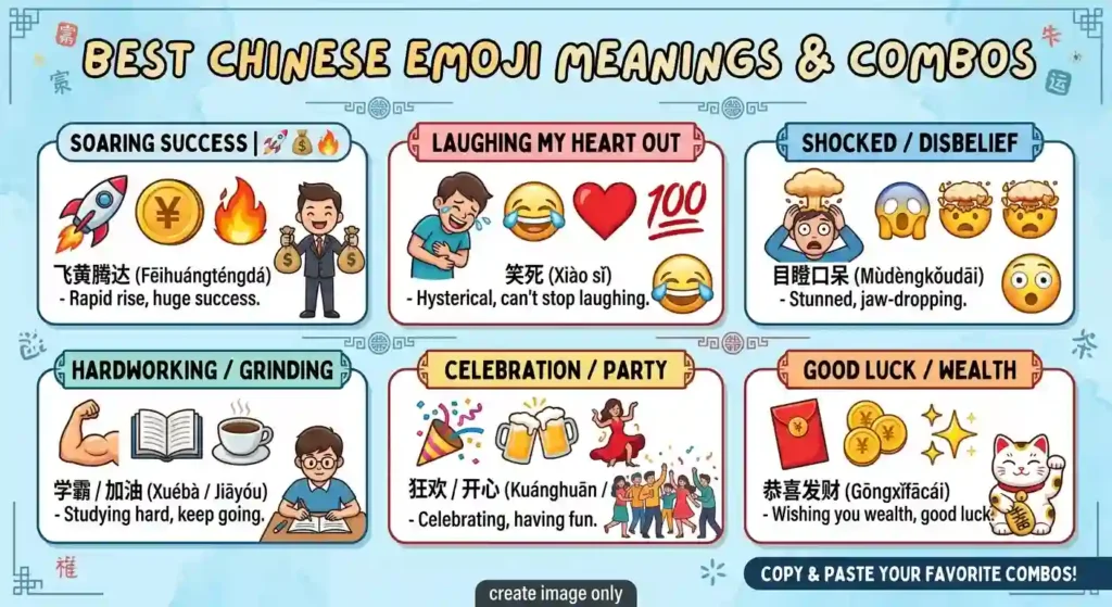 Best Chinese Emoji Meanings Combos, Copy & Paste
