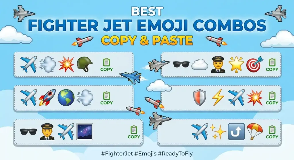 Best Fighter Jet Emoji Combos, Copy & Paste