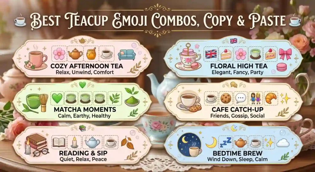 Best Teacup Emoji Combos, Copy & Paste
