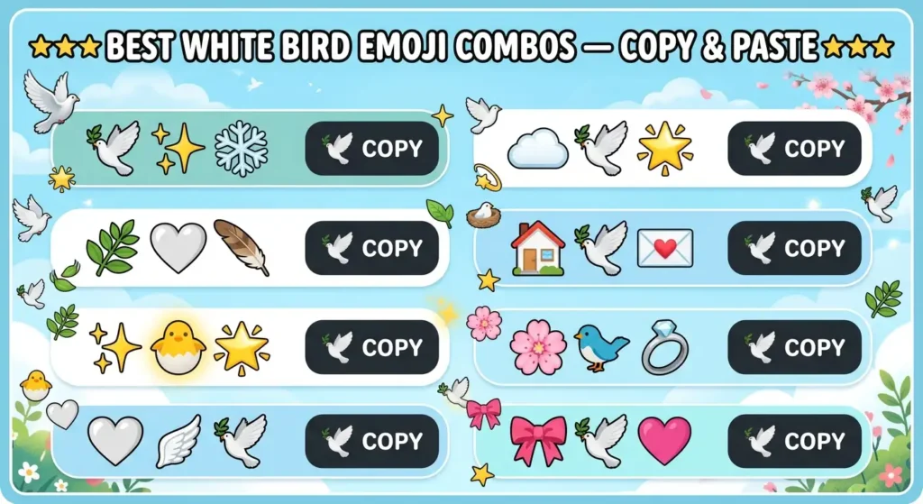 Best White Bird Emoji Combos β Copy & Paste