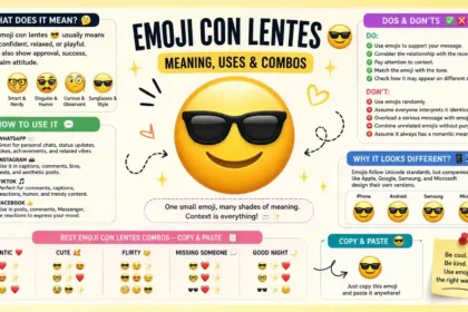 emoji con lentes
