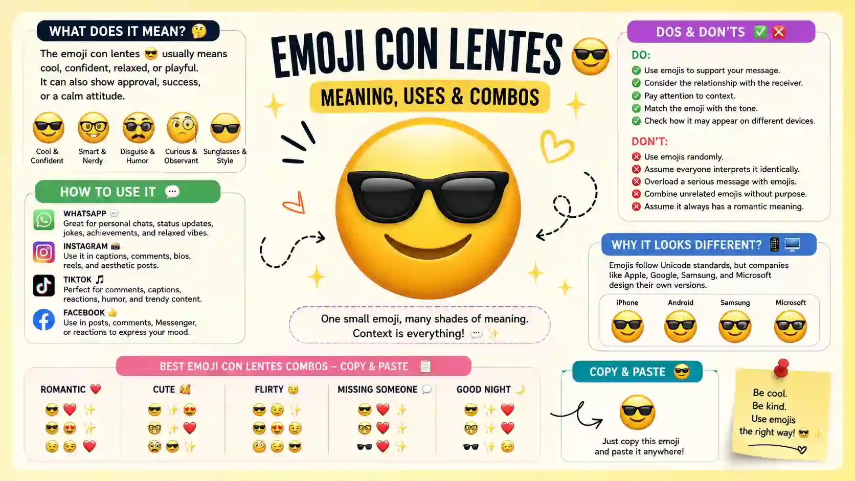 emoji con lentes
