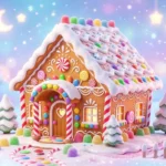 gingerbread house emoji