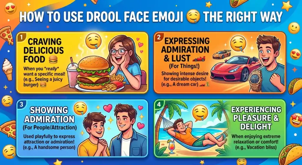 How to Use Drool Face Emoji the Right Way