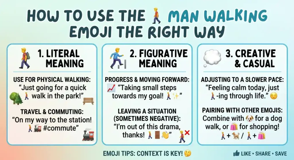 How to Use Man Walking Emoji the Right Way