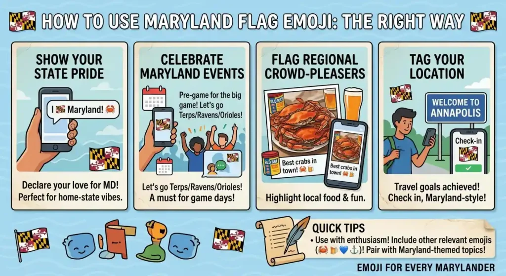 How to Use Maryland Flag Emoji the Right Way
