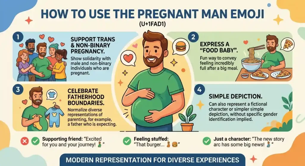 How to Use Pregnant Guy Emoji the Right Way