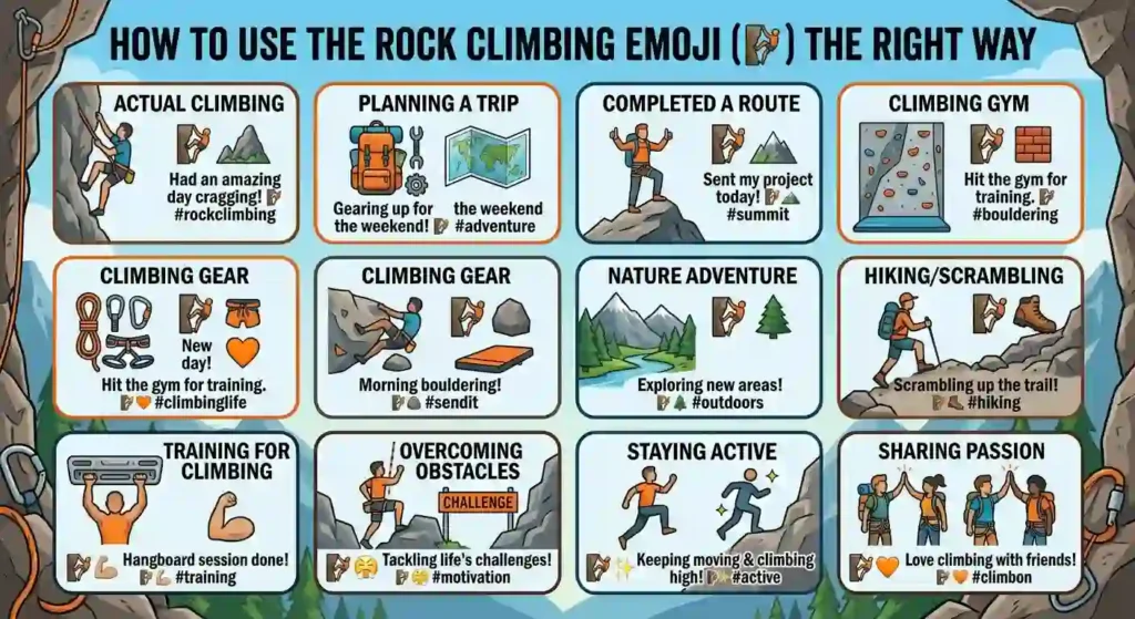 How to Use Rock Climbing Emoji the Right Way 