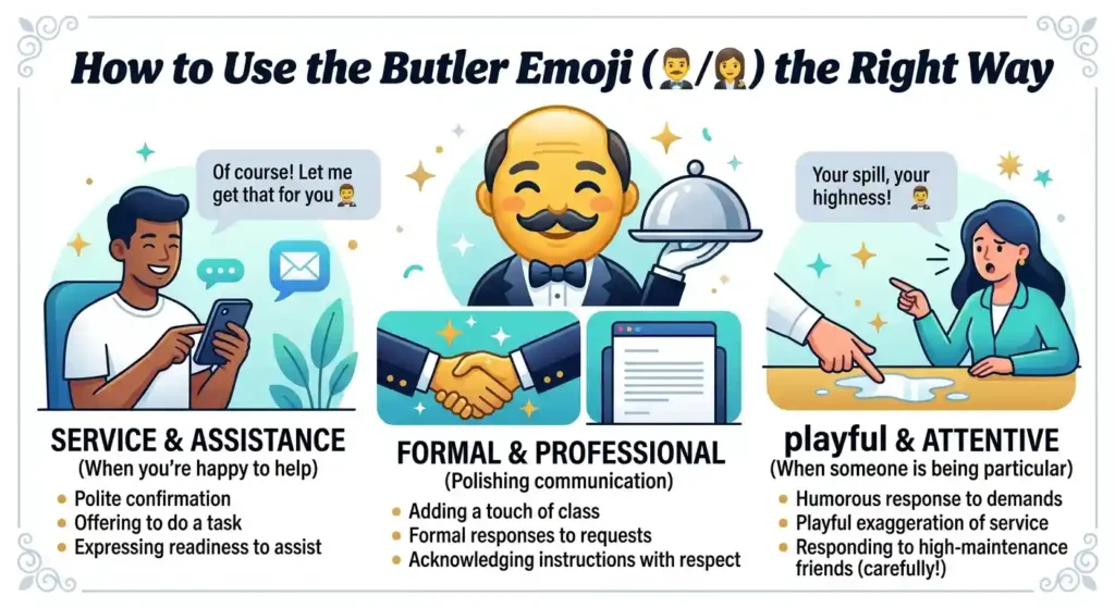 How to Use the Butler Emoji the Right Way