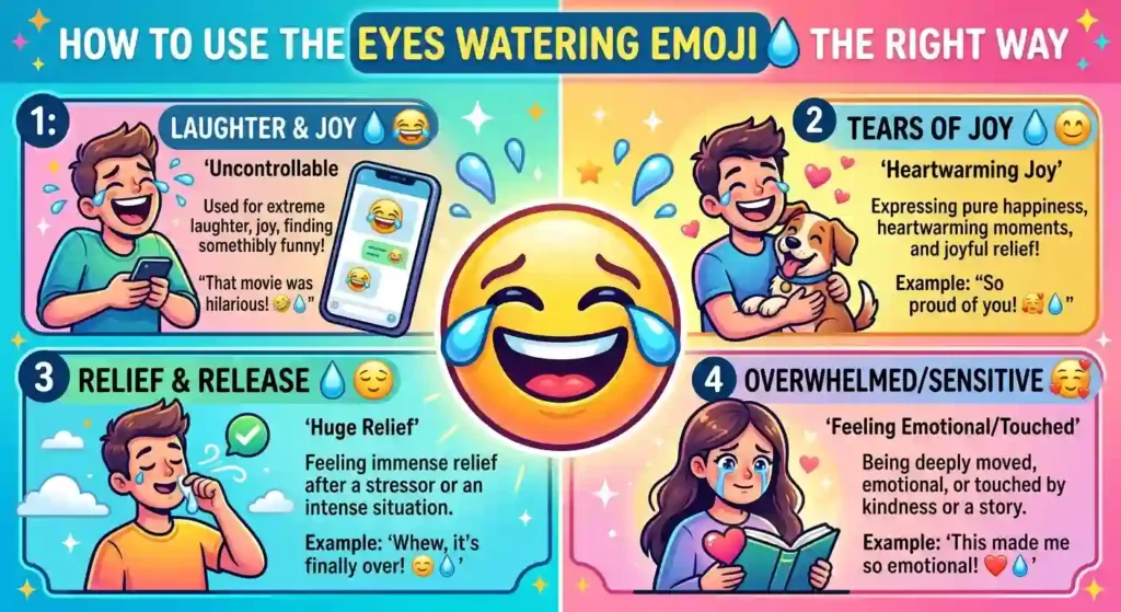 How to Use the Eyes Watering Emoji the Right Way