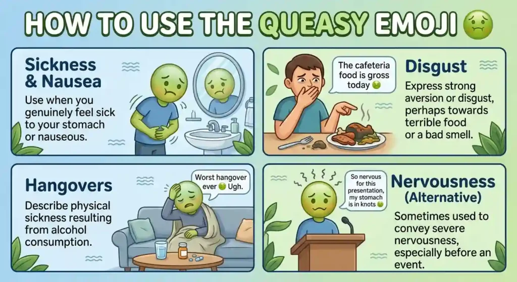 How to Use the Queasy Emoji the Right Way