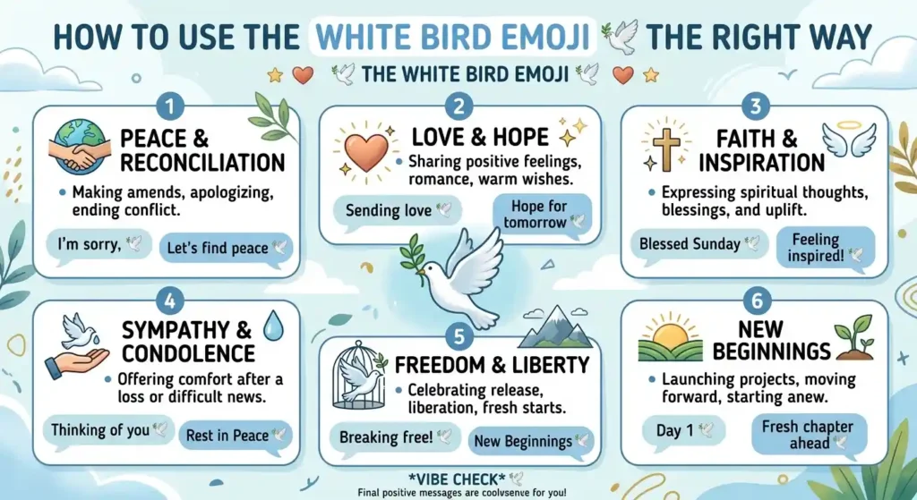 How to Use White Bird Emoji the Right Way