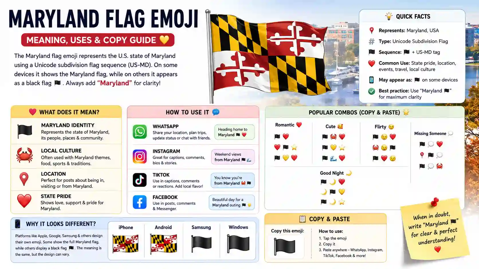 maryland flag emoji