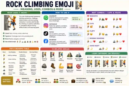 rock climbing emoji