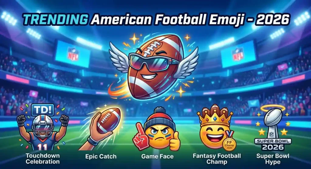 Trending American Football Emoji in 2026