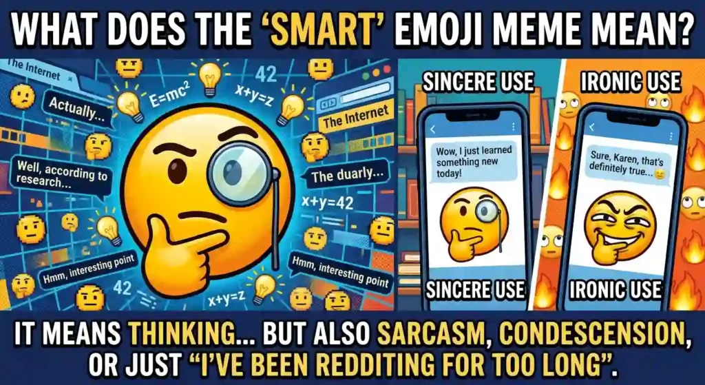 What Does a Smart Emoji Meme Mean