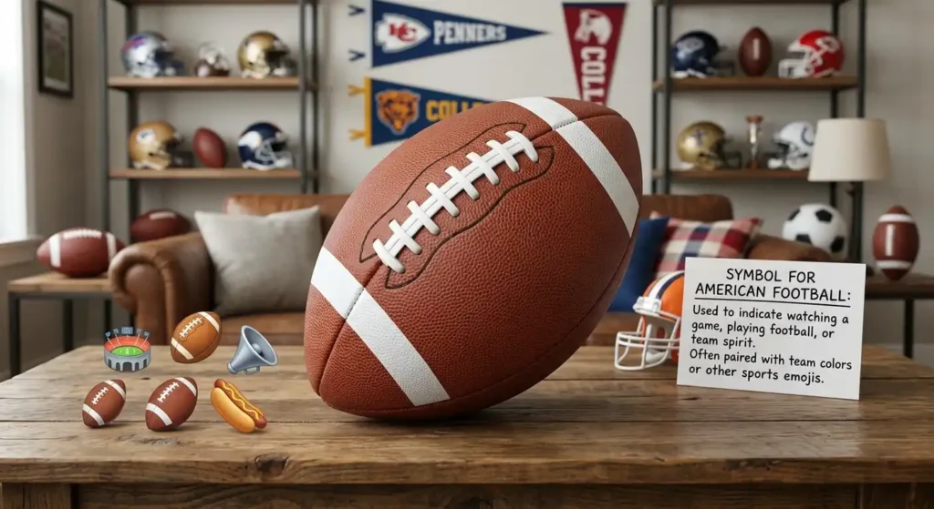 What Does American Football Emoji Mean