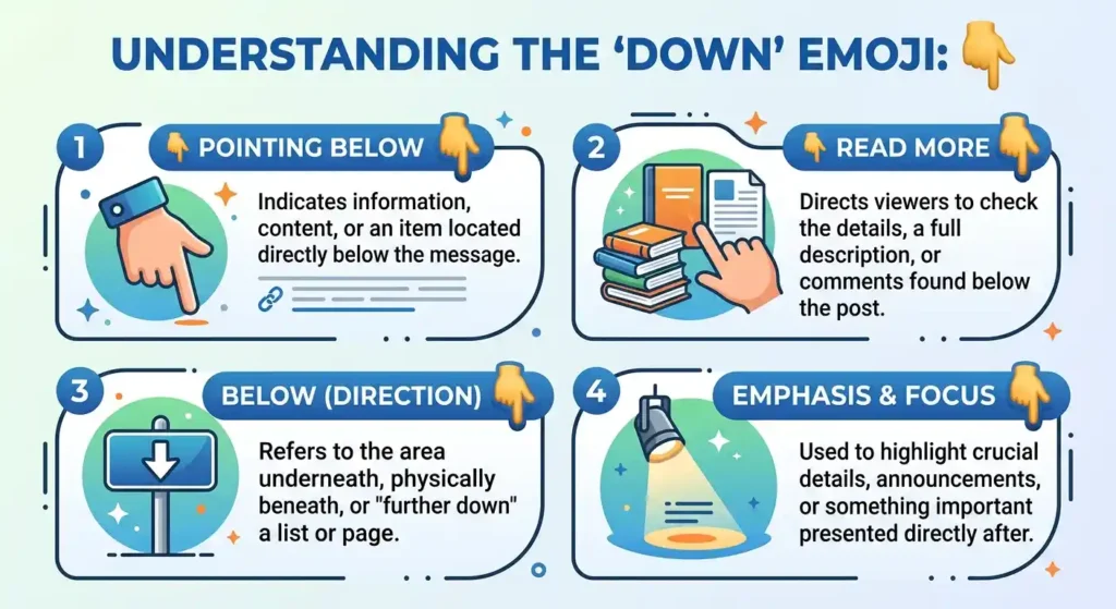 What Does Down Emoji π Mean