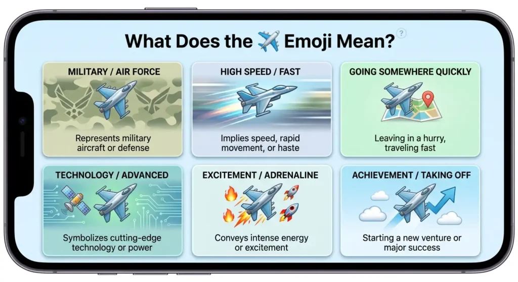 What Does the Fighter Jet Emoji Mean