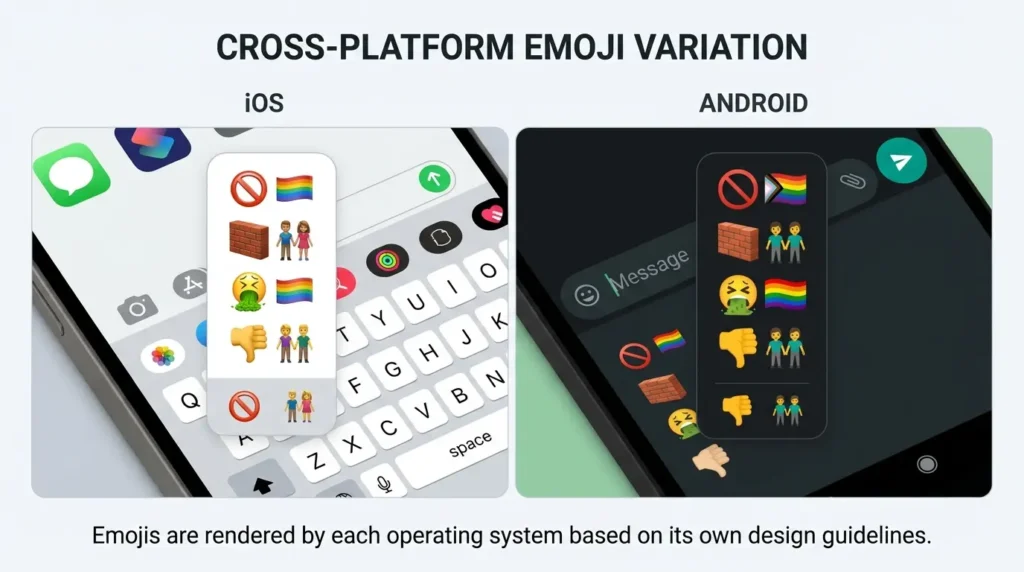 Why Do Anti Gay Emoji Look Different on iPhone and Android