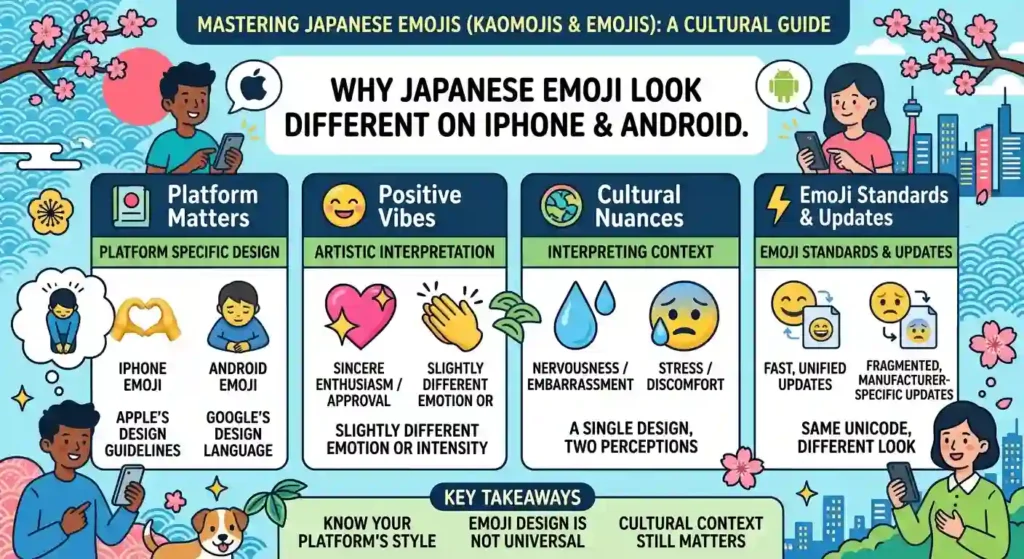 Why Do Japanese Emoji Meanings Look Different on iPhone and Android