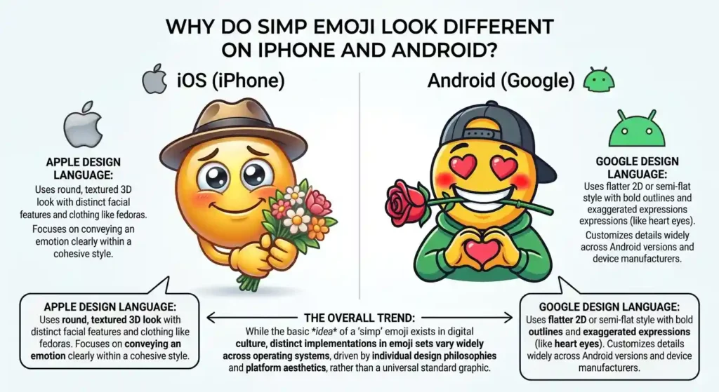 Why Do Simp Emoji Look Different on iPhone and Android