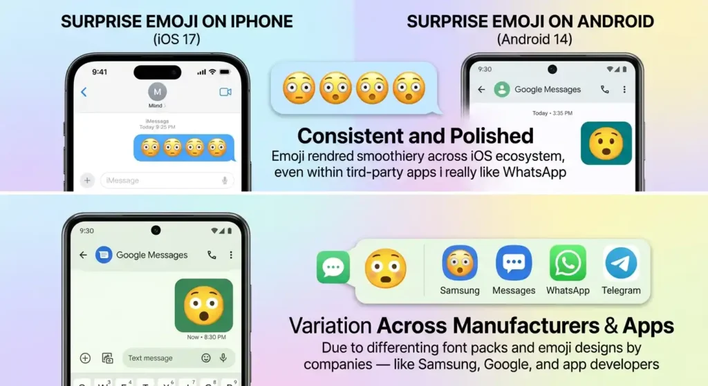 Why Does Emoji Surprise Look Different on iPhone and Android