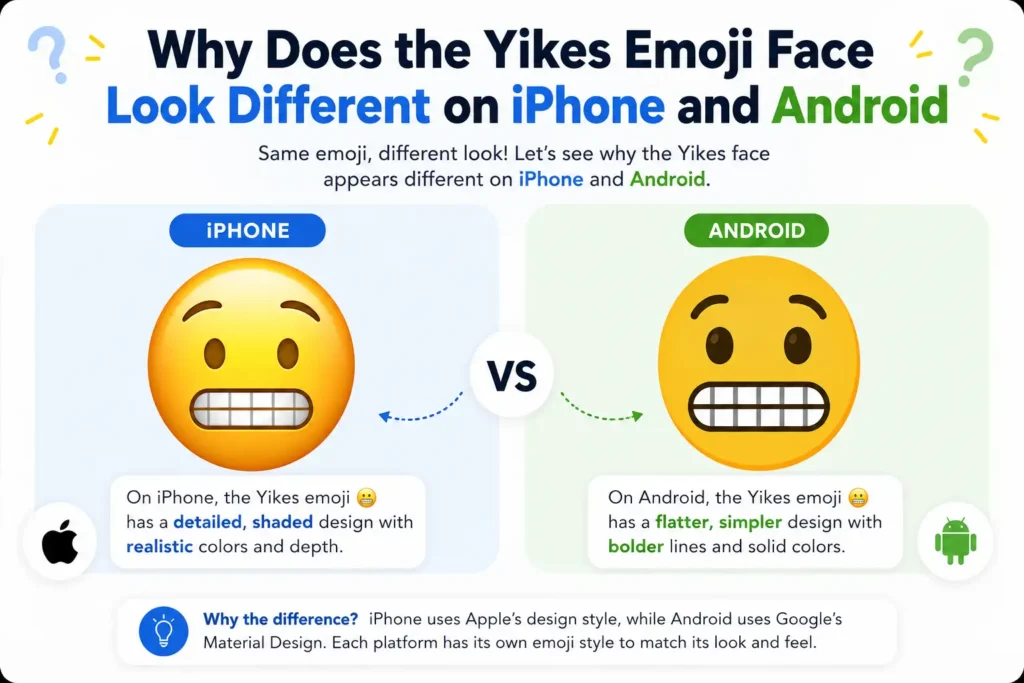 Why Does the Yikes Emoji Face Look Different on iPhone and Android
