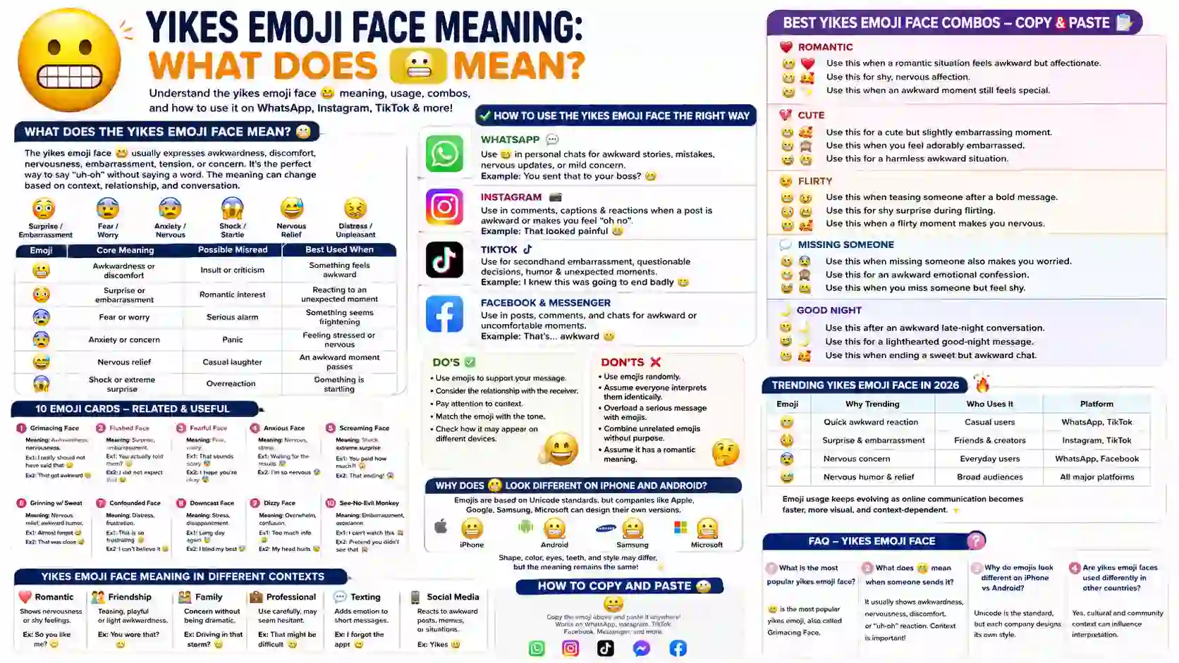 yikes emoji face