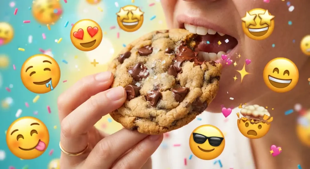 Best Emoji Eating Cookie Combos, Copy & Paste