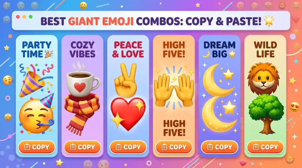 Best Giant Emoji Combos: Copy & Paste