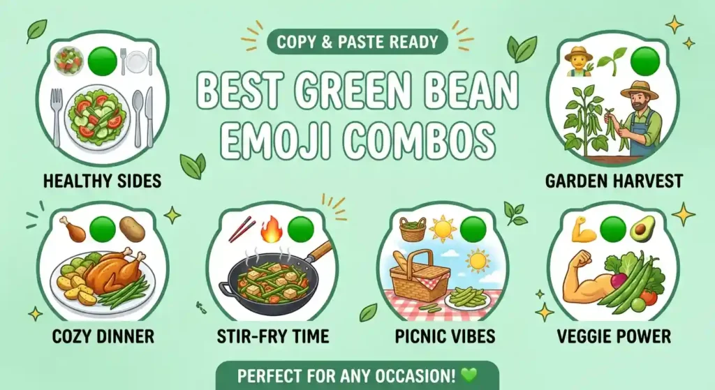 Best Green Bean Emoji Combos: Copy & Paste