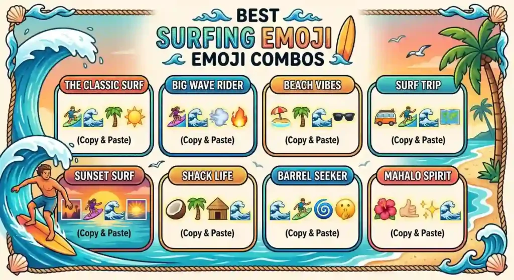 Best Surfing Emoji Combos: Copy and Paste