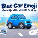 blue car emoji