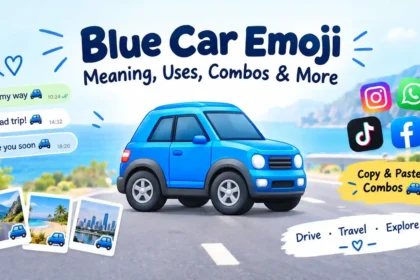 blue car emoji