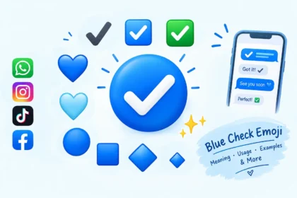 blue check emoji