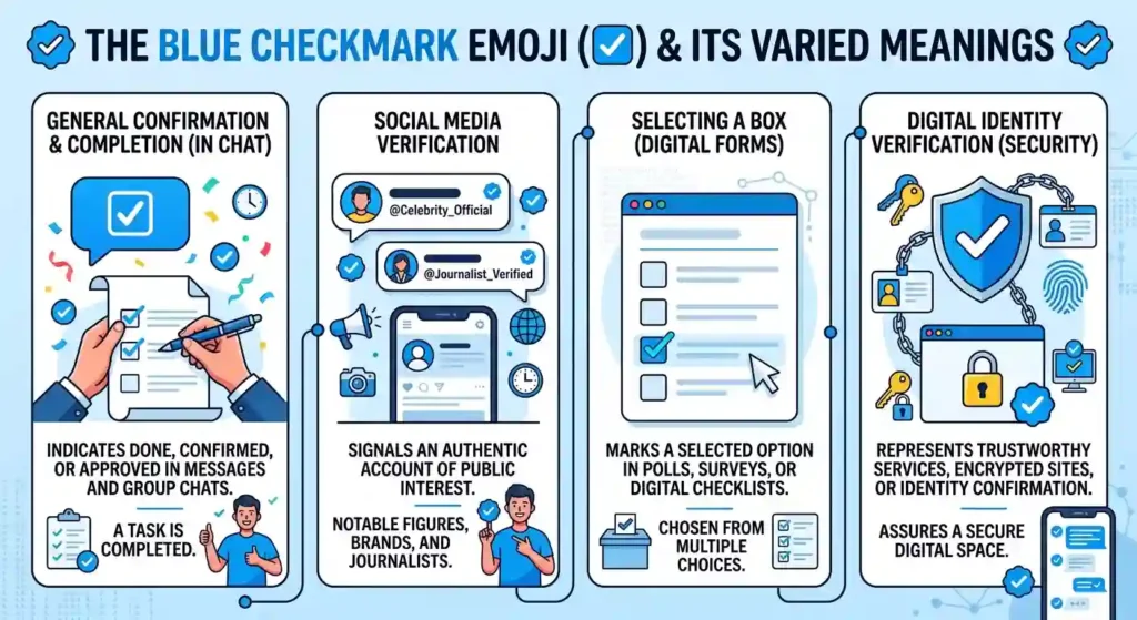  Blue Check Emoji Meaning in Different Contexts