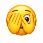 cover eye emoji