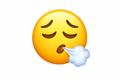 deep breath emoji
