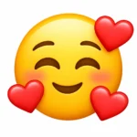 hearts face emoji