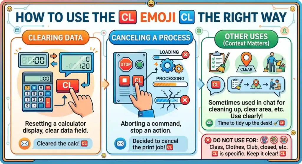 How to Use CL Emoji 🆑 the Right Way