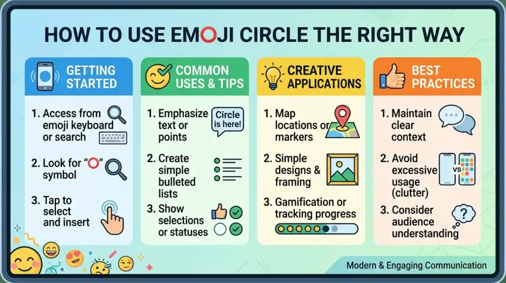 How to Use Emoji Circle the Right Way