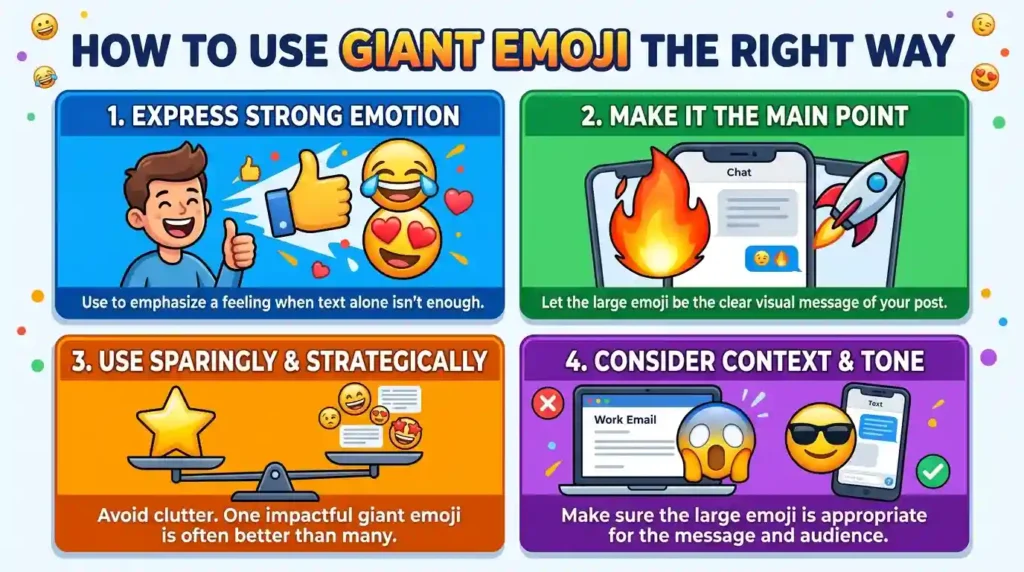 How to Use Giant Emoji the Right Way