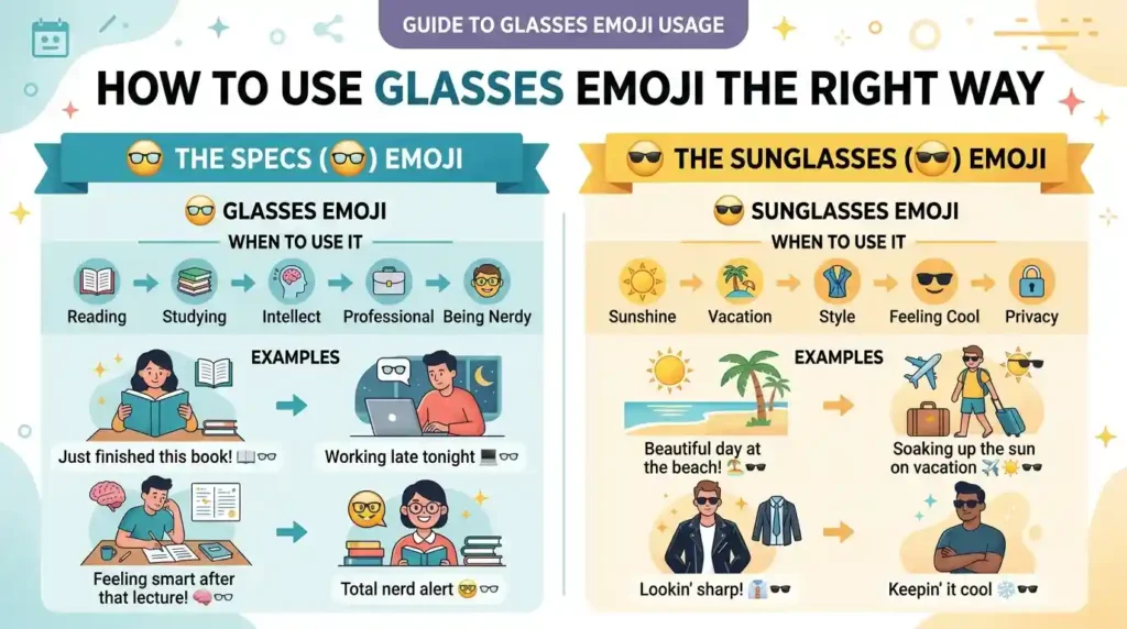 How to Use Glasses Emoji the Right Way 