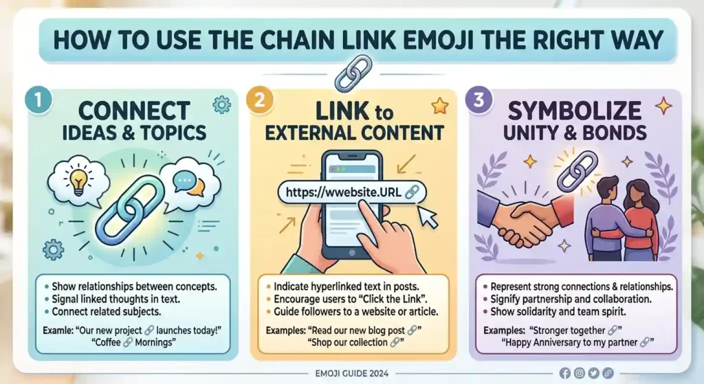 How to Use the Chain Link Emoji the Right Way