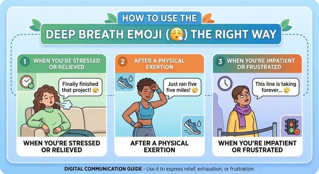 How to Use the Deep Breath Emoji the Right Way