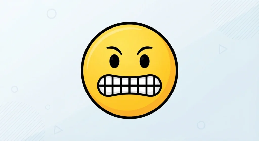 How to Use the Grit Teeth Emoji the Right Way