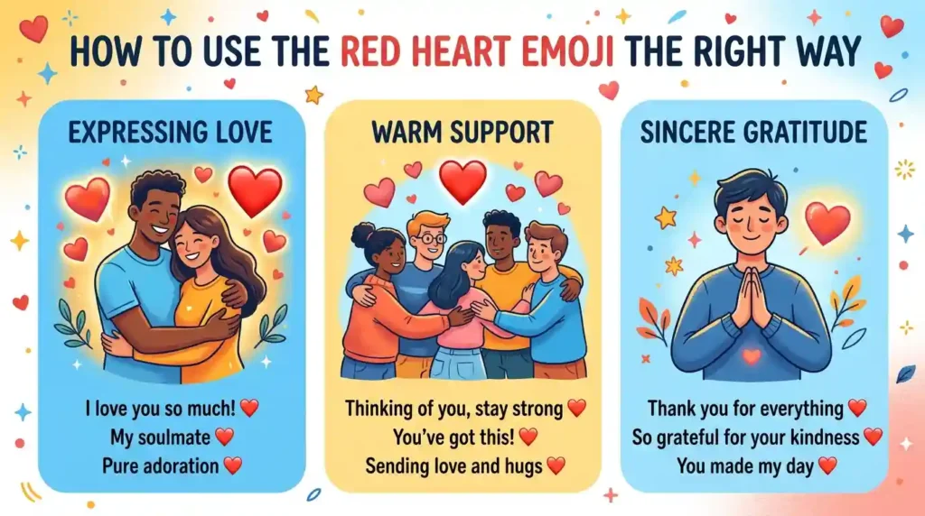 How to Use the Red Heart Emoji the Right Way