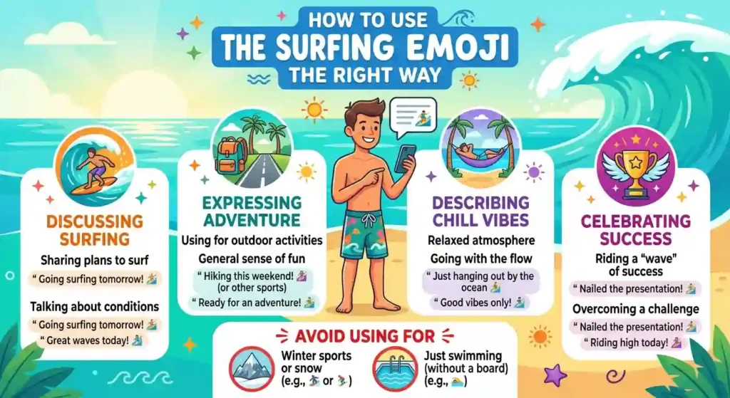 How to Use the Surfing Emoji the Right Way